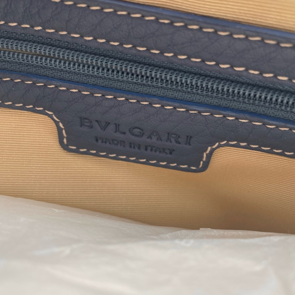 Bvlgari Logomania Canvas and Leather Tote - Picture 5 of 6